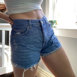 Distressed Jean Shorts